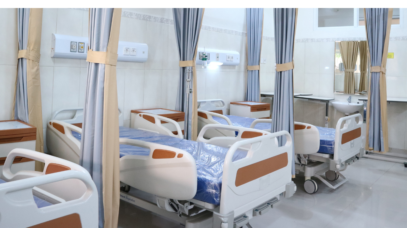 AJM hospital mattress designed for clinical comfort, combining hygiene, support, and durability to enhance patient rest and recovery.